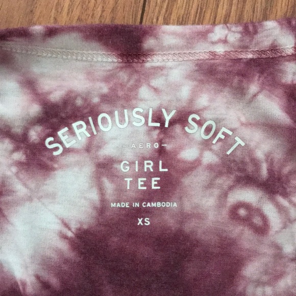 Aeropostale Tie Dye Lace Up Shirt - Picture 4 of 4